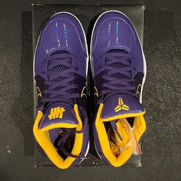 KOBE 4 Protro UNDFTD Purple Lakers - 10.M - Brand New - Picture 2 of 4